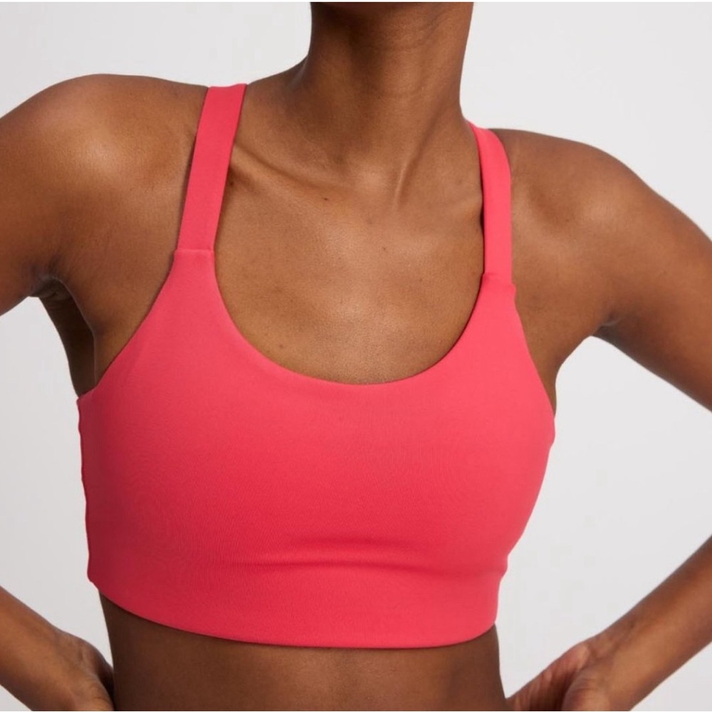 GIRLFRIEND COLLECTIVE Lou Workout Bra Geranium NWT